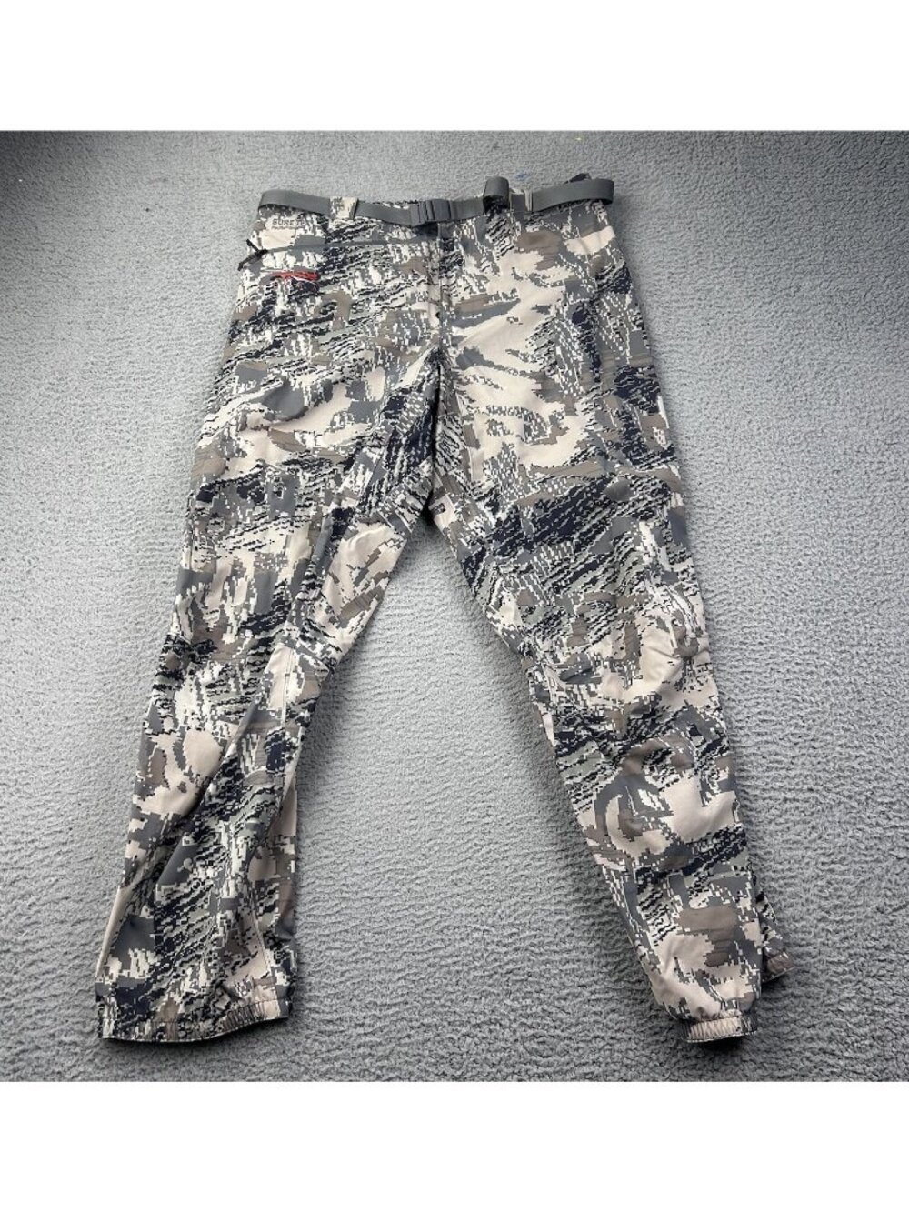 Sitka Goretex Optifade Men’s Camo Hunting Pants Size XL Outdoors Belt